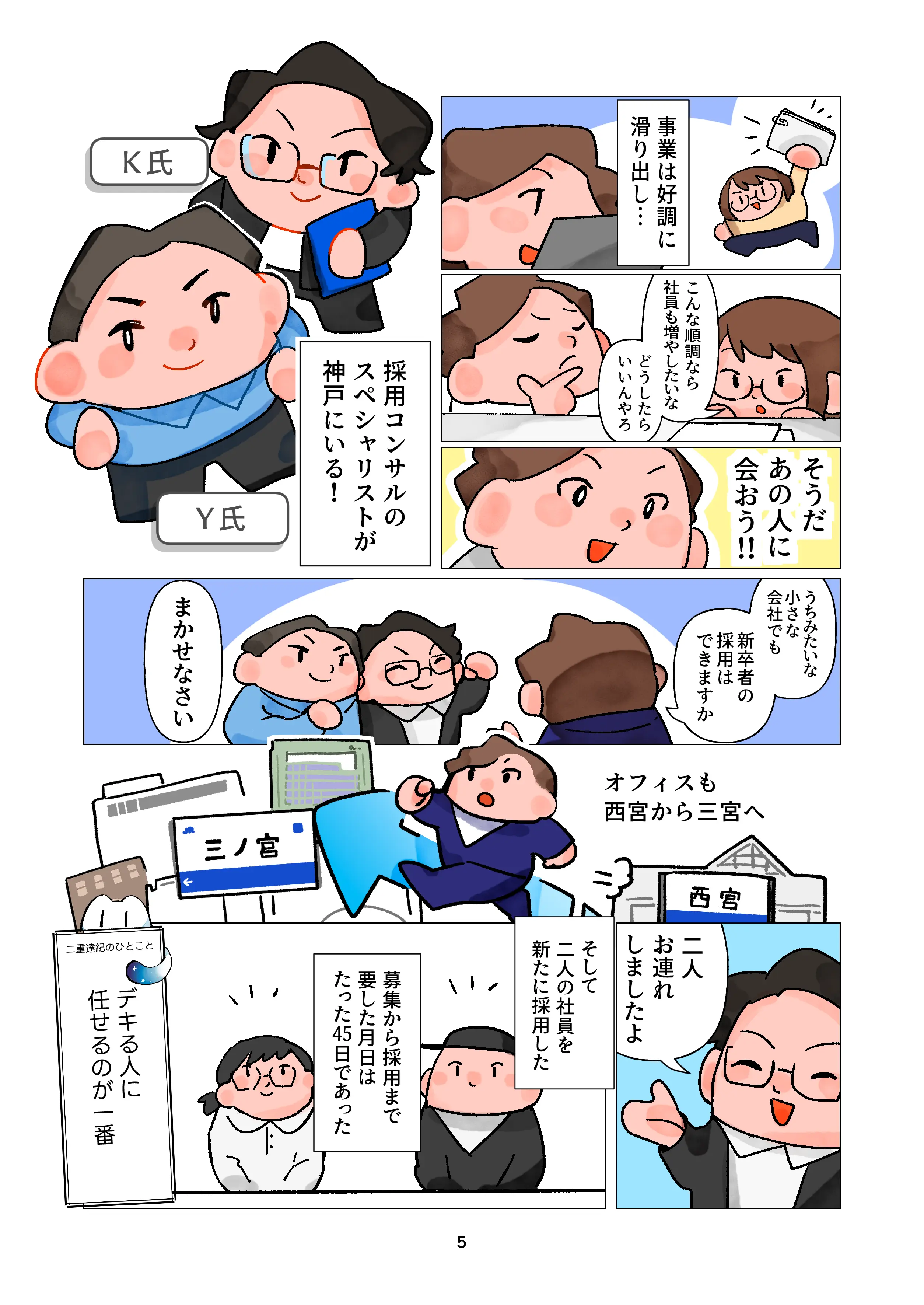 漫画入社案内 6ページ目